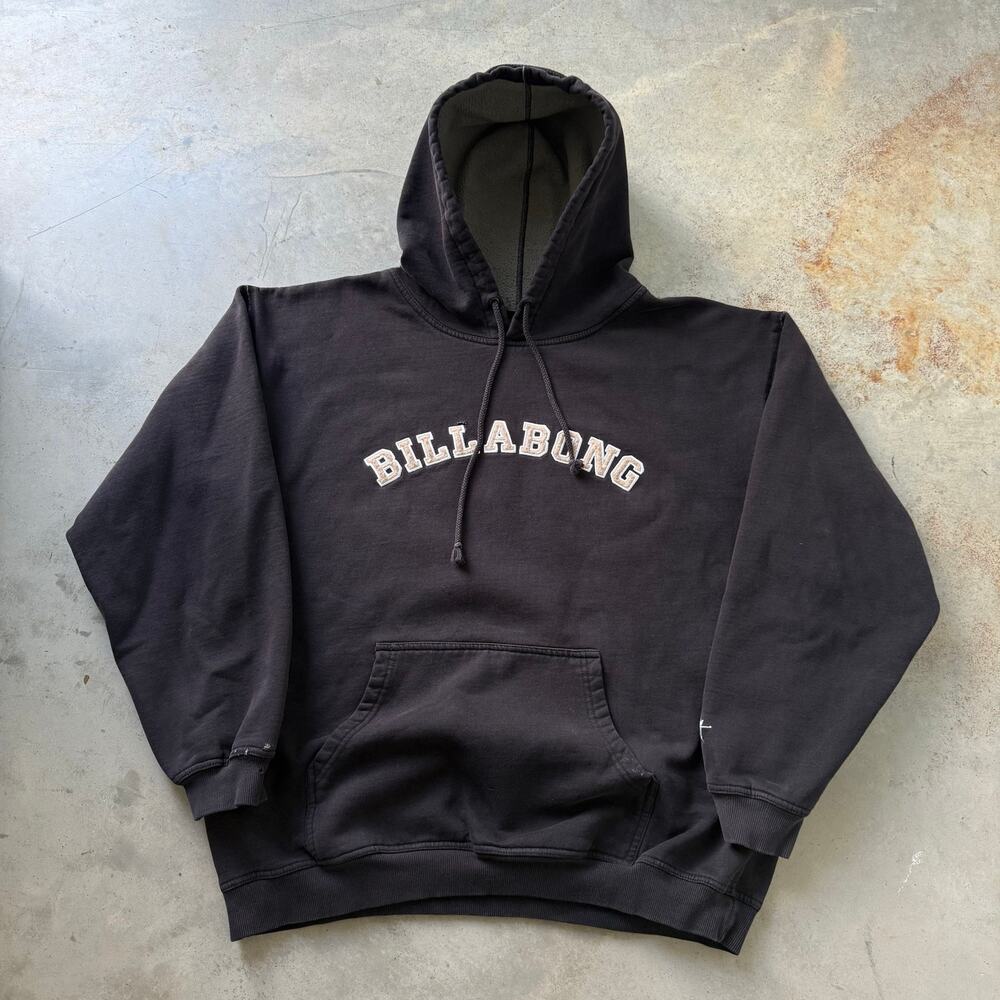 Vintage Y2K Billabong Surf Embroidered Spell Out Retro Rare Hoodie Size XL